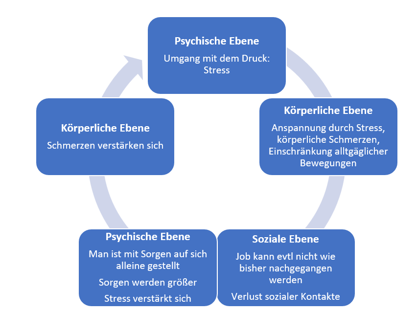 Abbildung 1: Beispiel "Biopsychosoziales Modell" (eigene Darstellung)

